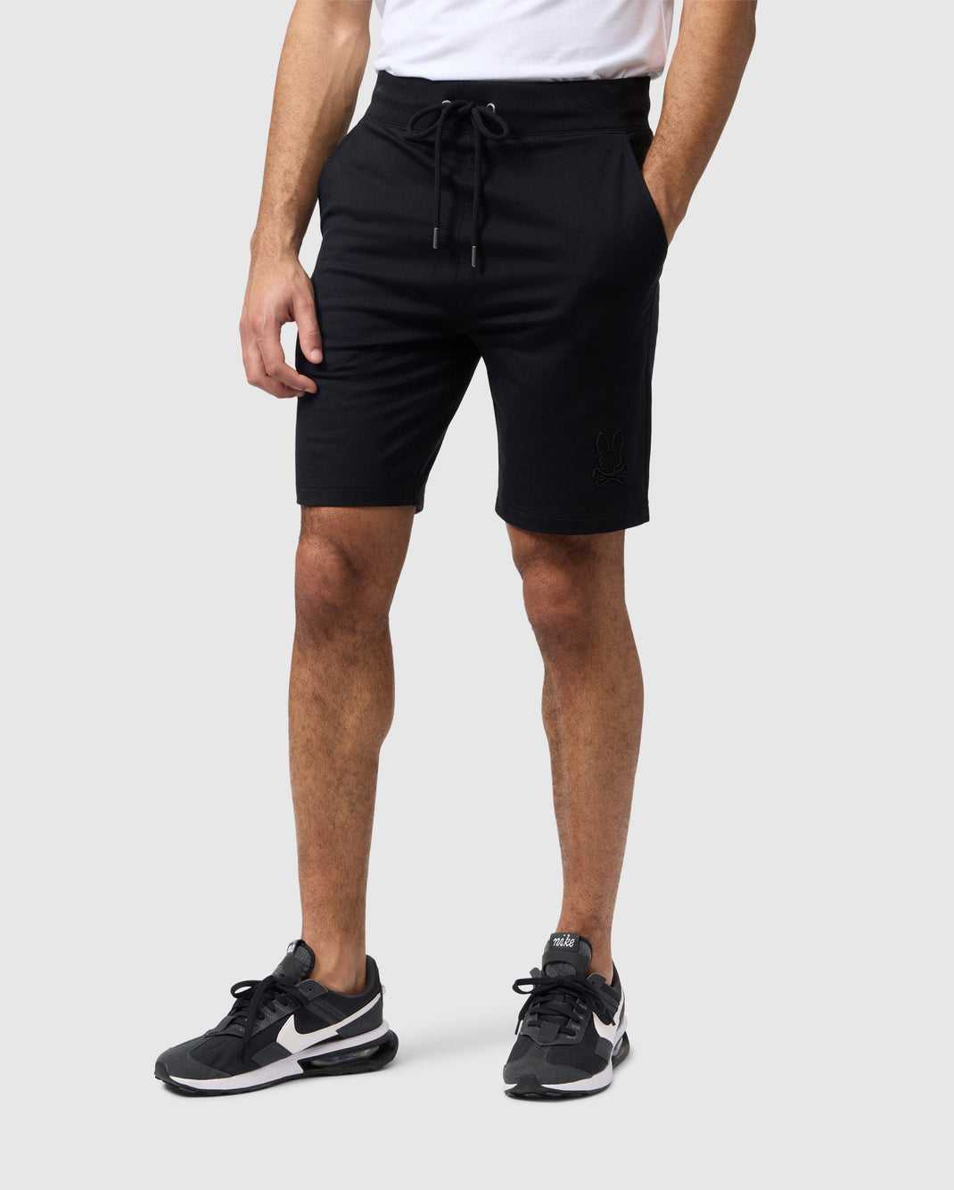 Short Psycho Bunny Livingston Sweatshort Noir Homme | CSG-28694023